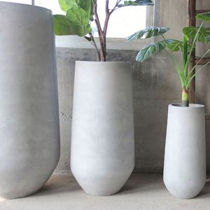 Macetas y Jardineras de Cemento Grandes, Ovaladas, Retro, Simples, para Interiores y Jardines, Venta al Por Mayor - Product Image 2