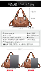 Sacs à bandoulière en cuir souple pour femmes, sacs à main de luxe, sacs pour femmes, sacs à main décontractés pour femmes, sacs à main à bandoulière - Product Image 2