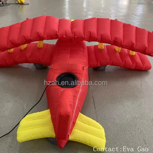 Modèle d'<span class=keywords><strong>avion</strong></span> gonflable annonçant le ballon gonflable de planeur pour des décorations de Noël - Product Image 4