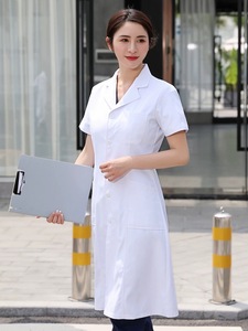 Manteau de laboratoire unisexe XL blanc épais vêtements de docteur pour l'hôpital salon de beauté usine alimentaire OEM tissé uniformes de laboratoire - Product Image 6