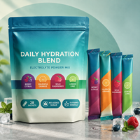 Sachets de poudre d'électrolytes pour adultes, hydratation rapide, différents arômes, 28 sachets, marque privée OEM HALAL