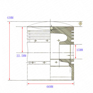 ชุดแหวนลูกสูบ65.5มม. 66.0มม. 15มม.,ชุดแหวนลูกสูบสำหรับ<span class=keywords><strong>CB250</strong></span> CB200 200CC 250CC 165FMM ZongShen <span class=keywords><strong>Loncin</strong></span>เดิร์ทพิทไบค์ชิ้นส่วนมอเตอร์ไซค์ - Product Image 4