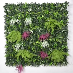 Haie artificielle verticale en plastique pour balcon et patio, clôture de jardin, mur d'intimité, résistante aux UV, idéale pour anniversaire - Product Image 3
