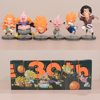 Figurines Manga Figurines de Dragon Volant Goku Buu Vegeta Cellule Piccolo PVC, Figurines d'Anime, 30e Anniversaire, 6 Pièces/Ensemble