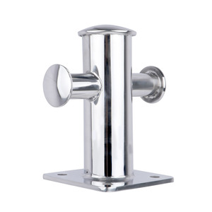 Stainless Steel Boat Fitting Single Cross Cleat 316 Marine Hardware for <b>Yacht</b> Boat Deck Use - Product Image 4
