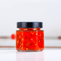 En vrac 180ml 280ml 380ml bocal d'emballage de miel hexagonal récipients en verre pour miel avec couvercles métalliques profonds