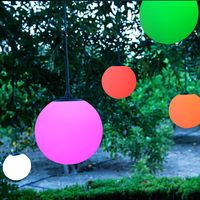 Lampe Solaire LED Colorée en Forme de Boule, Étanche IP65, pour Intérieur/Extérieur, Noël, Plage, Paysage, Jardin, Ambiance, Éclairage de Pelouse