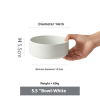 Vente en gros pas cher rond tricolore céramique soupe et petit déjeuner bol de céréales plats et assiettes
