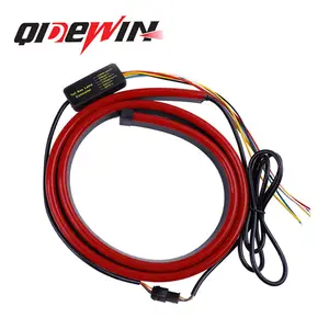 QIDEWIN lampu rem led posisi tinggi, strip lampu rem warna merah aliran fleksibel berkedip, lampu berhenti, Strip Drl