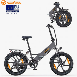 Bicicleta Eléctrica Plegable HillMiles Mile 2, Motor de 250W, Batería Extraíble de 13Ah, Neumáticos Gruesos de 20'', Frenos de Disco Hidráulicos, Disponible en la UE - Product Image 1