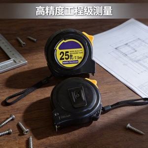 Tape Measure 7.5m Steel Blade Lever Lock Automatic Return Metric For Home Woodworking - Product Image 4