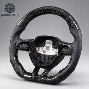 Volante Deportivo Personalizado de Fibra de Carbono y Cuero con LED para Baby Bull Gallardo Huracan - Product Image 3