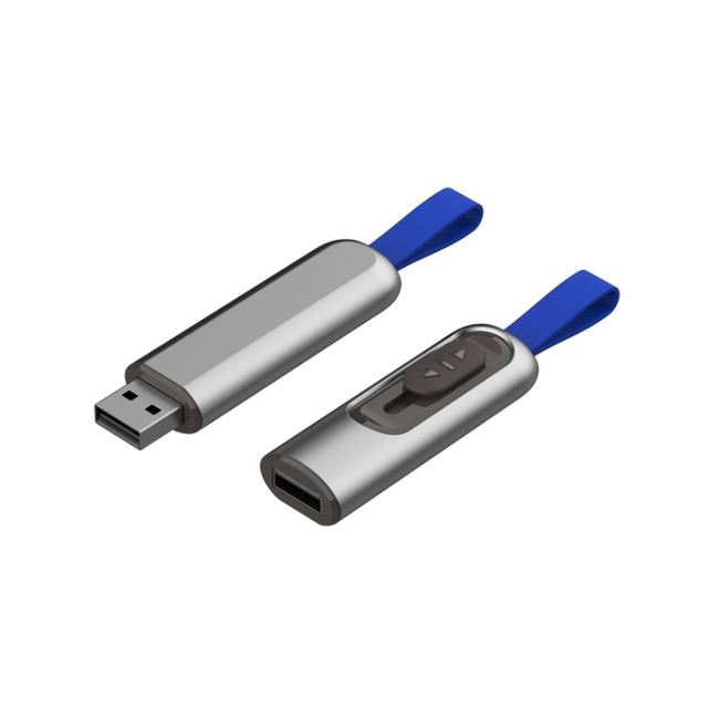 Custom Logo Usb Drive with Silicone Lanyard Wholesale High-Speed Push-Pull Pendrive 2.0 3.0 Portable Memory Stick 32gb 64gb
