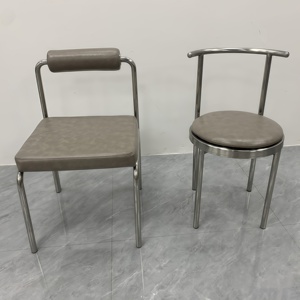 Tavolo da Caffè in Stile Industriale con Struttura in Acciaio Inox e Piano in Pannelli, Altezza Regolabile, per Ristoranti, Soggiorni o Hotel - Product Image 6