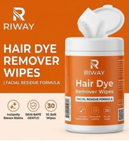 Lingettes professionnelles personnalisées pour enlever la teinture capillaire, lingettes démaquillantes pour la couleur des cheveux, douces pour la peau, en boîte pratique