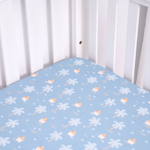 3 miếng hạnh phúc kỳ nghỉ unisex Vườn Ươm đặt nôi quilt được trang bị nôi tấm nôi nôi váy bao gồm bộ đồ giường em bé thiết lập dệt 40 3 pcs 200tc - Product Image 4