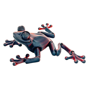 Grenouille articulée entièrement imprimée en 3D, figurine d'animal flexible, jouet créatif pour enfants, ornement de bureau mignon, décoration de la maison - Product Image 2
