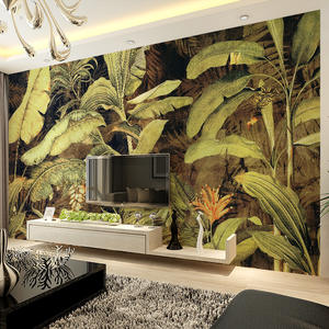 Tableau mural en toile imperméable et anti-moisissure à motif feuilles tropicales, résistant à la décoloration, pour la décoration de balcon et de jardin - Product Image 6