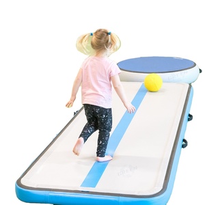 Piste d'air gonflable VERT Pas Cher Usine de Gymnastique Logo Personnalisé Tapis de Tumbling Air Floor <span class=keywords><strong>airtrack</strong></span> 6m/8m/10m/12m/15m/<span class=keywords><strong>20m</strong></span> - Product Image 1