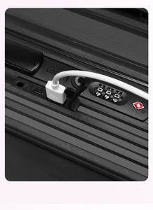 กระเป๋าเดินทางแบบแข็งเปิดด้านหน้า ความจุขนาดใหญ่ - 20/24 นิ้ว มีสินค้าในสต็อก ช่องชาร์จ USB สำหรับการเดินทางเพื่อธุรกิจ - Product Image 4