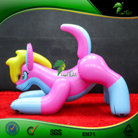 Jouets gonflables animaux loup rose personnalisés de haute qualité, gonflables loup SPH, ballon de dessin animé, cône pour chien