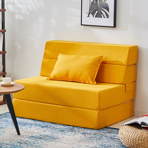 Materasso Pieghevole, Divano Letto Pieghevole, Topper Materasso in Schiuma ad Alta Densità da 4 Pollici, Letto Portatile per Ospiti con Rivestimento Rimovibile e Lavabile - Product Image 2