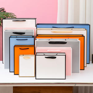 KAKA grands sacs en papier de luxe premium personnalisés avec leur propre logo poignée ruban pour boutique shopping cadeau - Product Image 6