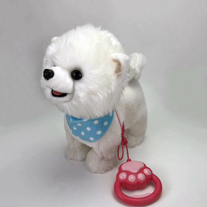 Elektrikli kedi köpek peluş oyuncaklar simülasyon yumuşak konuşma yürüyüş paskalya tavşanı dolması oyuncaklar çocuk interaktif hayvan bebek hediye - Product Image 4