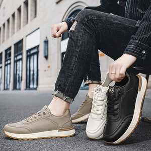 Nouvelles chaussures de marque tendance pour hommes, prix bas, seulement 60, baskets décontractées en cuir PU, exportation Afrique, usine JINJIANG, chaussures de marque personnalisées - Product Image 2