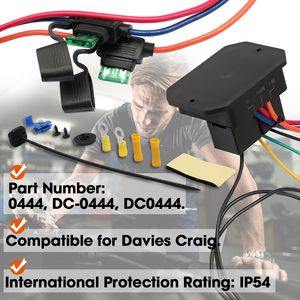 40A 12V thermatic điều khiển quạt làm mát điều khiển mô-đun tiếp sức điều chỉnh kỹ thuật số <span class=keywords><strong>Fan</strong></span> chuyển đổi xe kép Quạt điện dây khai thác - Product Image 3