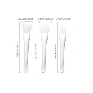 Brocha de Silicona de Doble Cara para Mascarillas Faciales con Mango de Plástico, Aplicador de Cuidado de la Piel de Marca Privada - Product Image 1
