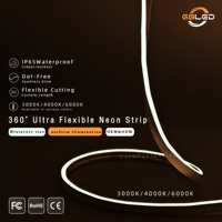 Tira de LED de Neón Ultra Delgada de 4x8mm, 12V, IP67, Impermeable, Flexible, para Muebles, Bordes de Espejos, Señalización, Decoración, CE, RoHS