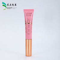 Tube cosmétique pour blush 19 mm en PE vide avec bouchon à vis et éponge applicatrice, impression de logo personnalisée pour crème pour les yeux, fard à paupières, rouge à lèvres
