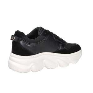 รองเท้าผ้าใบ Liu-Jo Donna รุ่น Steffy 01 Panna ทรง Chunky สีดำ พื้นสีขาว - Product Image 4