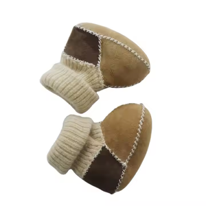 <span class=keywords><strong>Botas</strong></span> de invierno unisex para bebé de piel de oveja australiana con forro polar cálido y suela antideslizante - Product Image 3