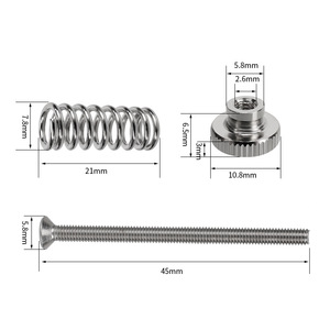 Kit de perillas de nivelación KINGROON, tornillos M3 y muelles para accesorios de impresora 3D - Product Image 2