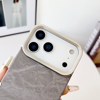 Casing Ponsel Anti Selip Sederhana untuk iPhone 17 Air 16 15 14 13 Pro Max 12 11 Desain Pelapis Elektro Mewah