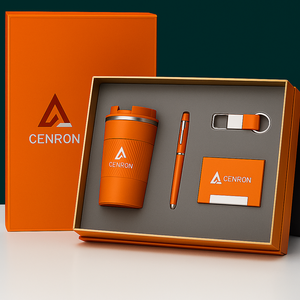 Set de Regalo <span class=keywords><strong>para</strong></span> Ferias y Conferencias: Taza de Café, Bolígrafo Metálico, Memoria USB y Tarjetero Delgado, <span class=keywords><strong>Caja</strong></span> Personalizable <span class=keywords><strong>con</strong></span> Tapa Magnética - Product Image 3