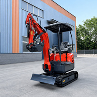 Mini-excavatrice hydraulique résistante à l'usure avec sélection de couleur personnalisée offrant une apparence de machine sur mesure