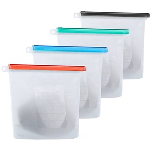 Eco Friendly Vacuum Leakproof Reusable Silicone Food Storage <b>Bags</b> - Product Image 2