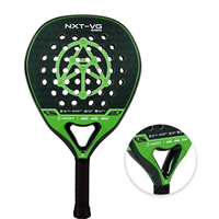 Raquette de padel NODEX, fabricant OEM de premier plan, haute qualité, logo personnalisé, dernier système de trous intelligents, fibre de carbone, forme spéciale, impression 3D.