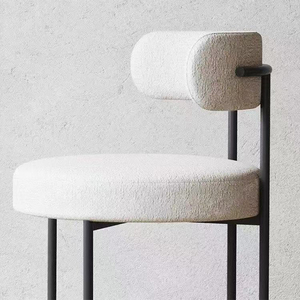 Nordic Style Iron Frame Leisure <strong>Chair</strong> Lint <strong>Velvet</strong> Makeup <strong>Chair</strong> with Backrest for Living Room Restaurant Dining <strong>Chairs</strong> - Product Image 4