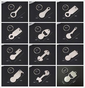 Europe Market Shopping Trolley Cart Release Token Keychain Beer Opener Stainless Steel Blank Metal <b>Keyring</b> - Product Image 3