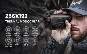 Monocular Térmico Portátil 4X 256x192 - Visor de Caza IR de 50Hz con Lente de 10mm, Imágenes Térmicas con Poca Luz para Caza Nocturna y Camping - Product Image 2