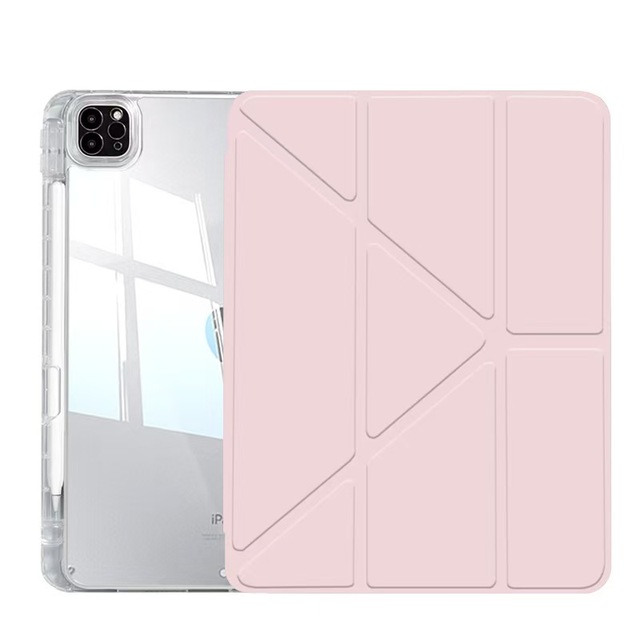 Custom Color Clear PU Leather Anti-drop Magnetic Tablet Case Adjustable Stand Cover for iPad 10th Gen 10.9'' for iPad Pro 12.9