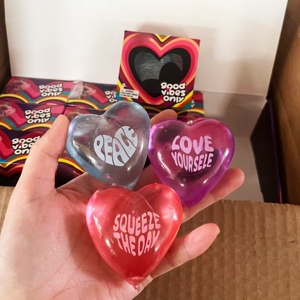 Juguete Antiestrés con Forma de Corazón, Bolas Sensoriales para Aliviar la Ansiedad con Mensajes Inspiradores - Product Image 2