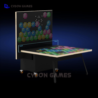 Table de ping-pong électronique LED numérique interactive, table de ping-pong pliable, table de ping-pong d'intérieur