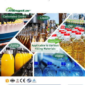 Mingstar đầy đủ tự động chai nhỏ chất lỏng nước giải khát điền máy nước trái cây dây chuyền sản xuất nước khoáng - Product Image 6
