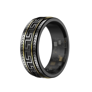 CITICITY Anillo Inteligente a Prueba de Agua, Dispositivo Deportivo de Moda, Monitor de Salud con Medición de Oxígeno en Sangre, Frecuencia Cardíaca, Pasos y Sueño - Product Image 1