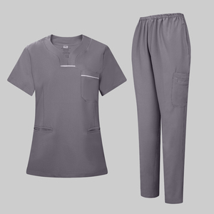 Uniforme médical brossé à col d'oie-un mélange de coton et de polyester pour la respirabilité, adapté aux infirmières hospitalières - Product Image 4
